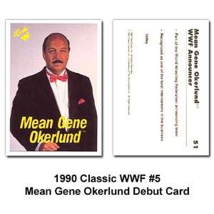 Classic Mean Gene Okerlund Wwe Debut Card Sports 