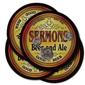  SERMONS Family Name Beer & Ale Coasters 