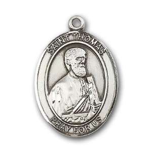  Sterling Silver St. Thomas the Apostle Medal Jewelry