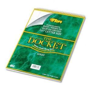  TOPS 63631   Docket Wirebound Ruled Pad w/Cover, Legal 