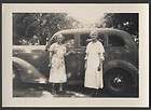 Car Photo little Old Lady w/ 1941 Pontiac Convt 393907  