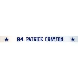 Patrick Crayton #84 9 28 2009 Cowboys vs Panthers Game Used Locker 