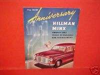 1953 1954 HILLMAN MINX CONVERTIBLE ESTATE CAR BROCHURE  
