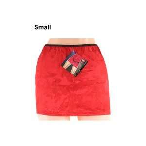  Brocade mini skirt red small 