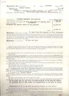 Wilt Chamberlain Autographed Signed 1963 Real Estate Contract PSA/DNA 