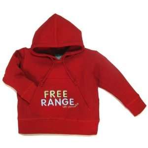  Free Range Hoodie in Red Size 2   3 years Baby