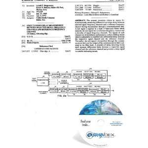  NEW Patent CD for SIMULTANEOUS DELAY MEASUREMENT BETWEEN 