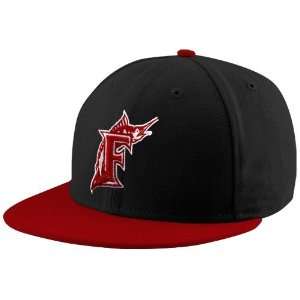   Florida Marlins Black Red League 59FIFTY Fitted Hat
