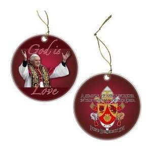  God is Love Pope Ornament