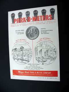 Magee Hale Model H Park O Meter parking 1955 print Ad  