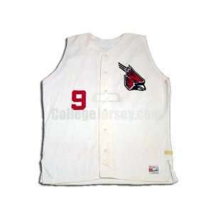  White No. 3 Game Used Ball State Speedline Baseball Jersey 