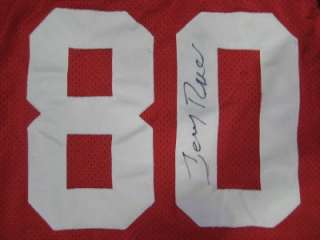 1994 Authentic 49ers Jerry Rice WILSON jersey 52 SIGNED  