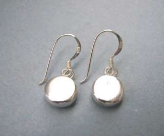 Sterling Silver Yin Yang Symbol Dangle Earrings  