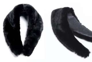 New Fashion Detachable Fake Fur Neck Flare Hem Cashmere Jacket Coat Sz 