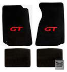 Mustang Floor Mats Black w/Red GT Fits 1994 2004 Coupe & 1999 2004 