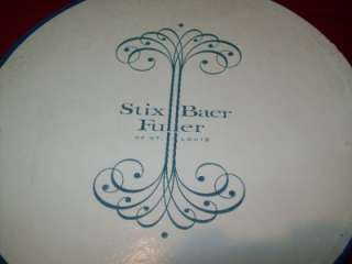 Vintage Womens Stix Baer Fuller of St Louis Round Hat Box  