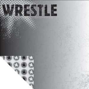  Born To Wrestle Double Sided Paper 12X12 Take Down