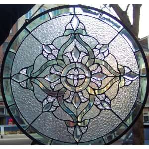   Stained Glass Window Panel 18 X 18 Round {9037 59}
