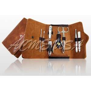  Leather Manicure/Pedicure Kit, Travel & Grooming Kit, Ideal for gifts