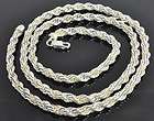 Estate Two Tone Sterling Silver & 14K Yellow Gold Spiral Rope Chain 