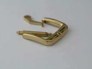 Omega Yellow Gold Plated Stainless 15mm Watch Buckle  