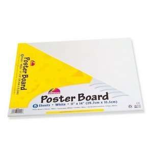  Pacon 5417 Poster Board ,Recyclable, 11 in.x14 in.,5 Sh/PK 