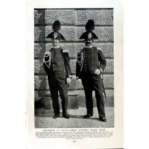  c1920 CARABINIERI POLICE MEN ITALY BERSAGLIERI ARMY