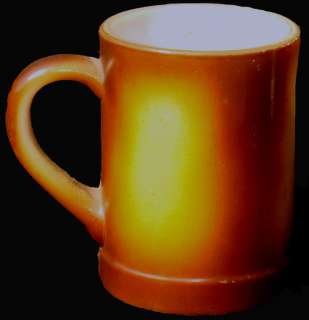Vintage Westmoreland Glass Opaque Rookwood Brown 10oz Monk Stein / Mug 
