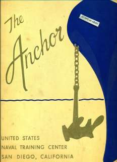 1960 U. S. NAVY BASIC SCHOOL YEARBOOK, COMPANY 60 368, THE ANCHOR, SAN 
