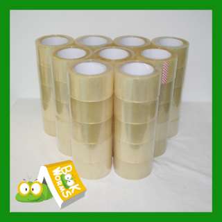 90 Rolls 2.5 X 110 YD Clear Packing Box Shipping Tape  
