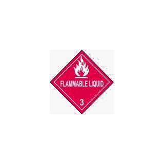 Adazon Inc. DL008 Flammable Liquid 3, D.O.T. Shipping Labels fully 