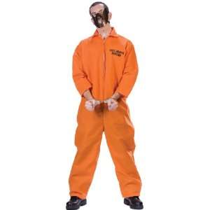 Lets Party By FunWorld Psycho Cannibal Adult Costume / Orange   One 