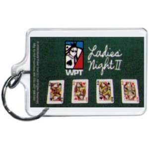    World Poker Tour Ladies Night Lucite Keychain WK1578 Toys & Games