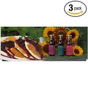 Wild Harvest 3 Syrup Variety Pack, Wild Blackberry, Blue Huckleberry 
