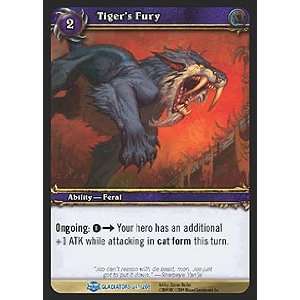 World of Warcraft Blood of Gladiators Single Card Tigers Fury #24 
