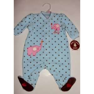    Carters Footed Pajamas Sleep & Play   0 3 Months  Blue Dots Baby