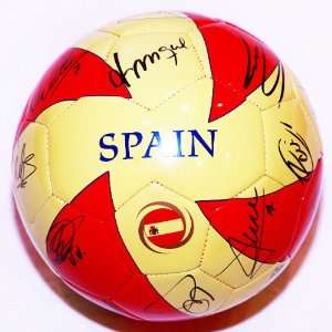 com 2010 Spain World Cup Champions Soccer Team Signed Mikasa S5 SPAIN 