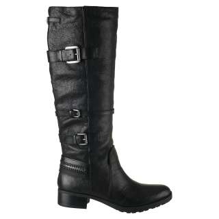 Nine West Womens Boots Waggin Black Leather  