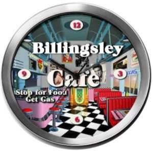 BILLINGSLEY 14 Inch Cafe Metal Clock Quartz Movement  