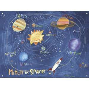  Personalized In Space Wall Mural Banner