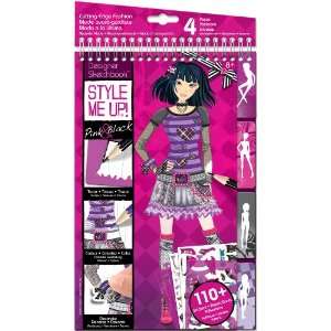  Wooky Pink and Black Fashion Sketchbook Toys & Games