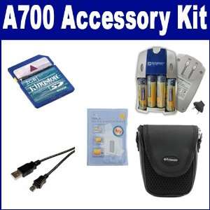  Canon Powershot A700 Digital Camera Accessory Kit includes 