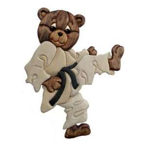    Karate Bear Intarsia Plan (Woodworking Plans)