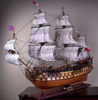 HMS PRINCE 45 wood model ship sailing tall boat  