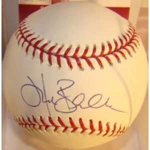  Autographed Hank Blalock Baseball   Official JSA Sports 