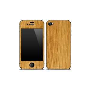  Karvt Wooden iPhone 4 Skin   Oak Natural Cell Phones 