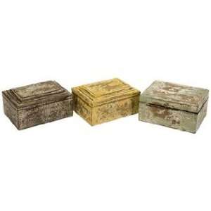  Set of 3 Kanan Distressed Wood Boxes