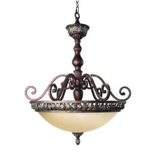  Woodbridge Lighting 27003 BRK Bark Worthington 3 Light 