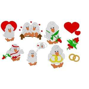  Love Birds Collection Embroidery Designs on Multi Format 