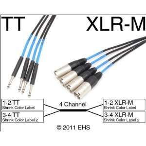  Mogami 2931 4 channel TT to XLRM snake Electronics